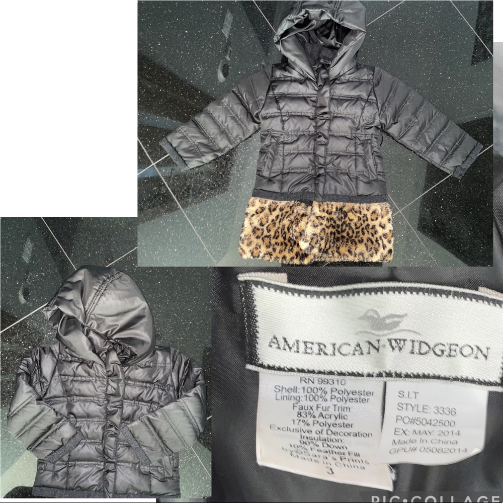💕Toddler Size3 American Widgeon 2-way Puffer💕